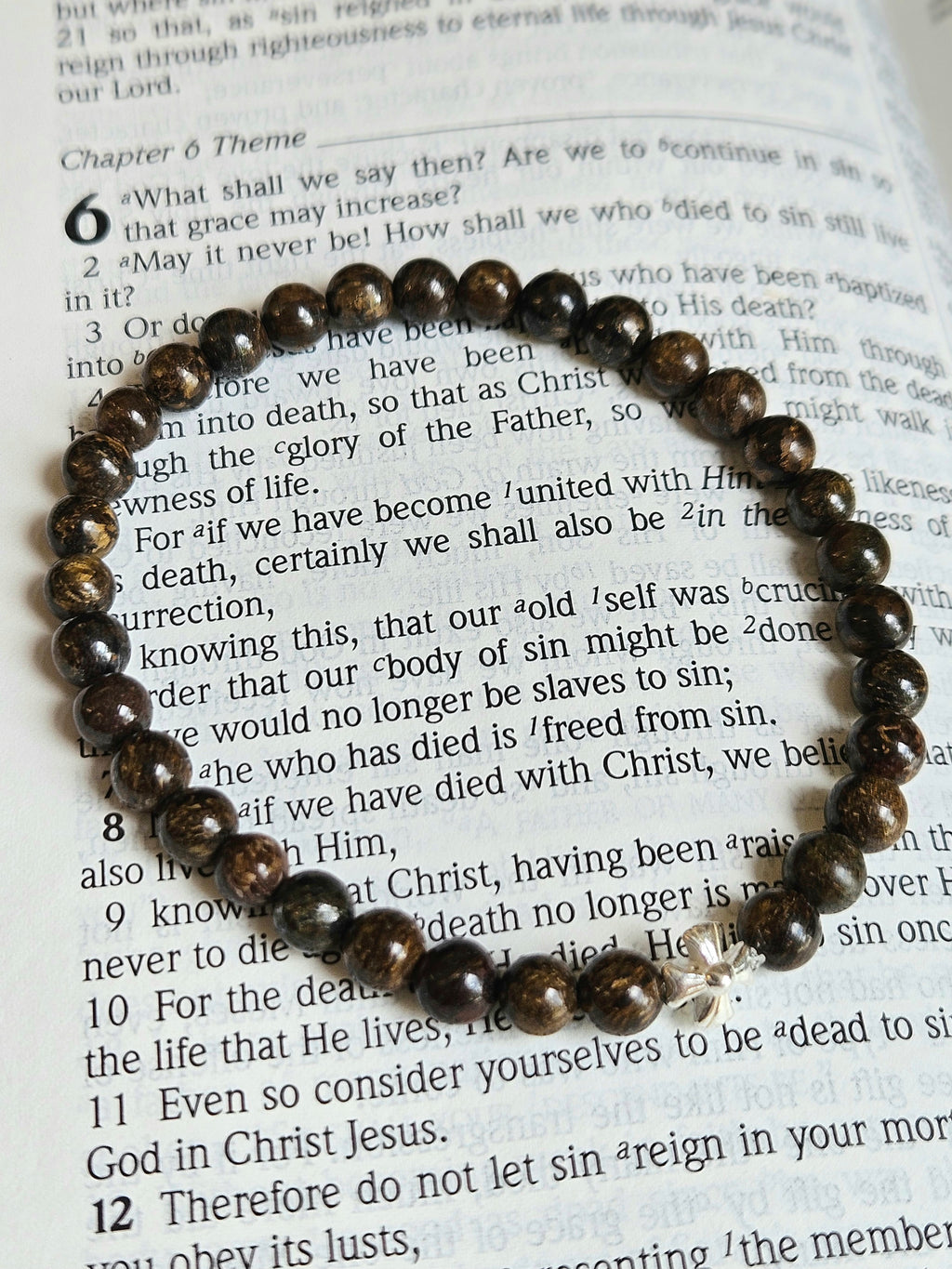 Bronzite Prayer Bracelet