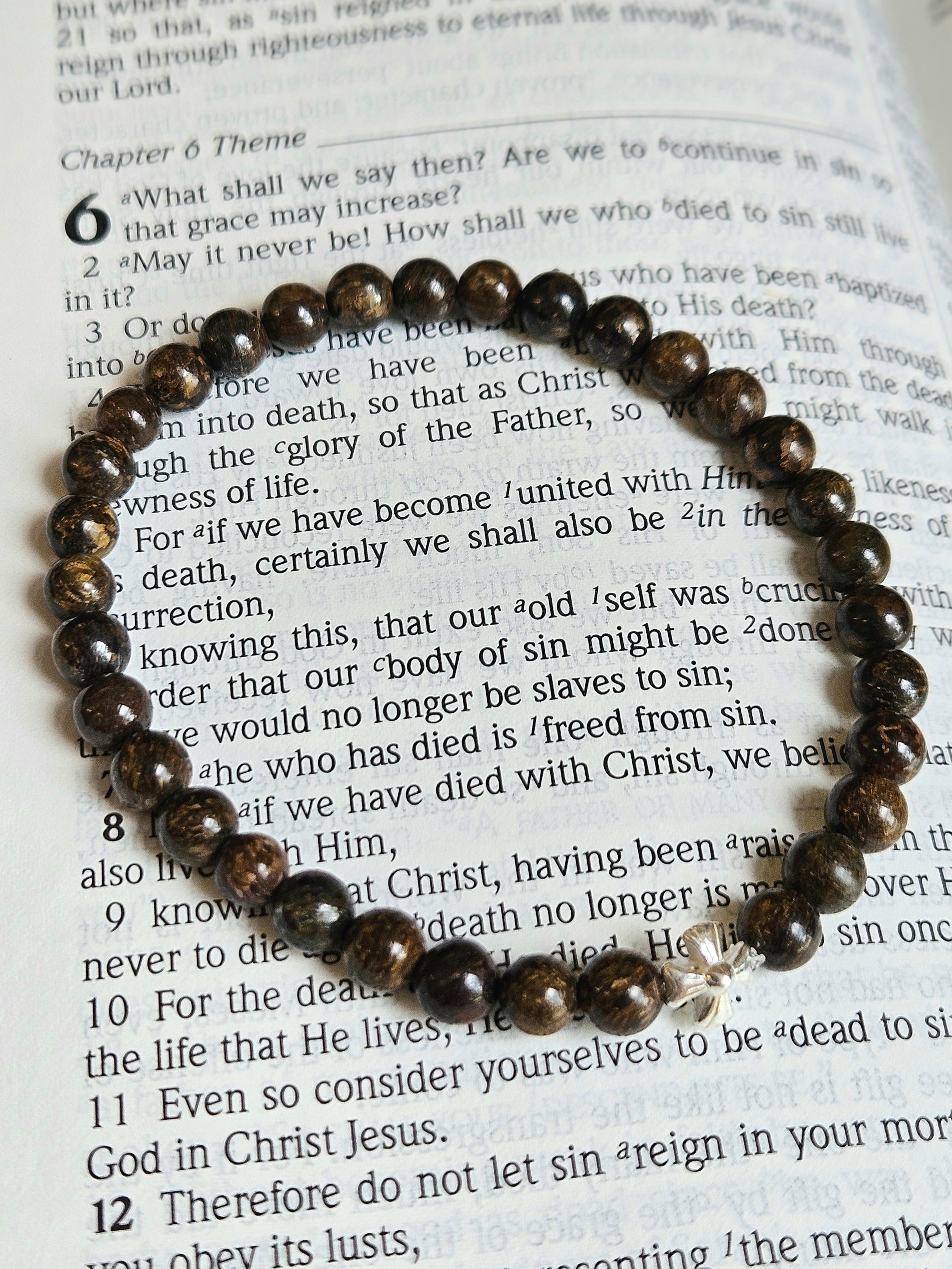 Bronzite Prayer Bracelet