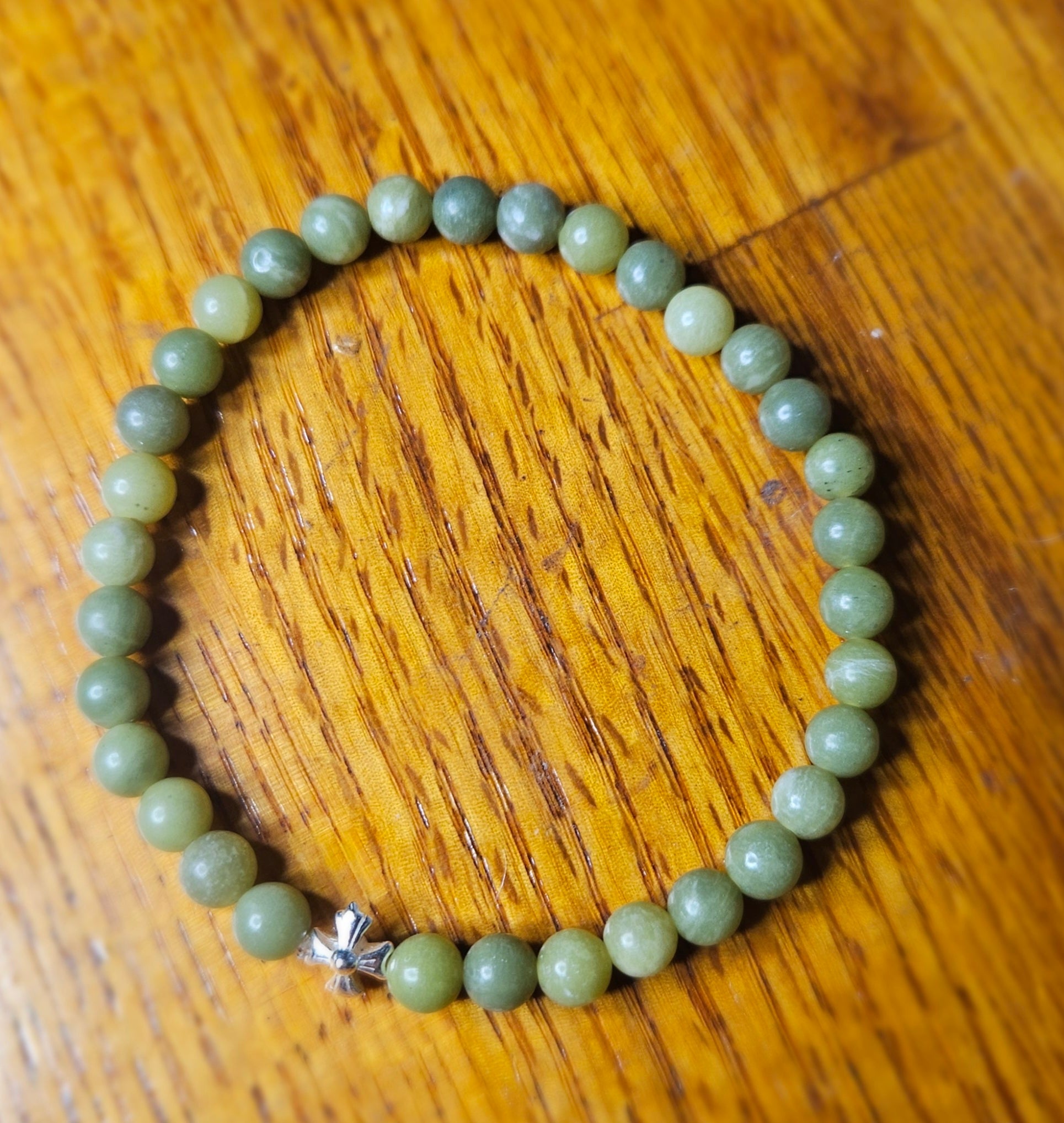 Green Jade Prayer Bracelet