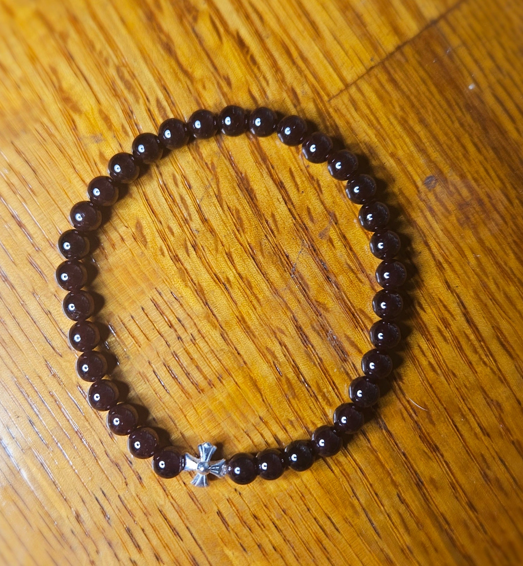 Deep Red Garnet Prayer bracelet