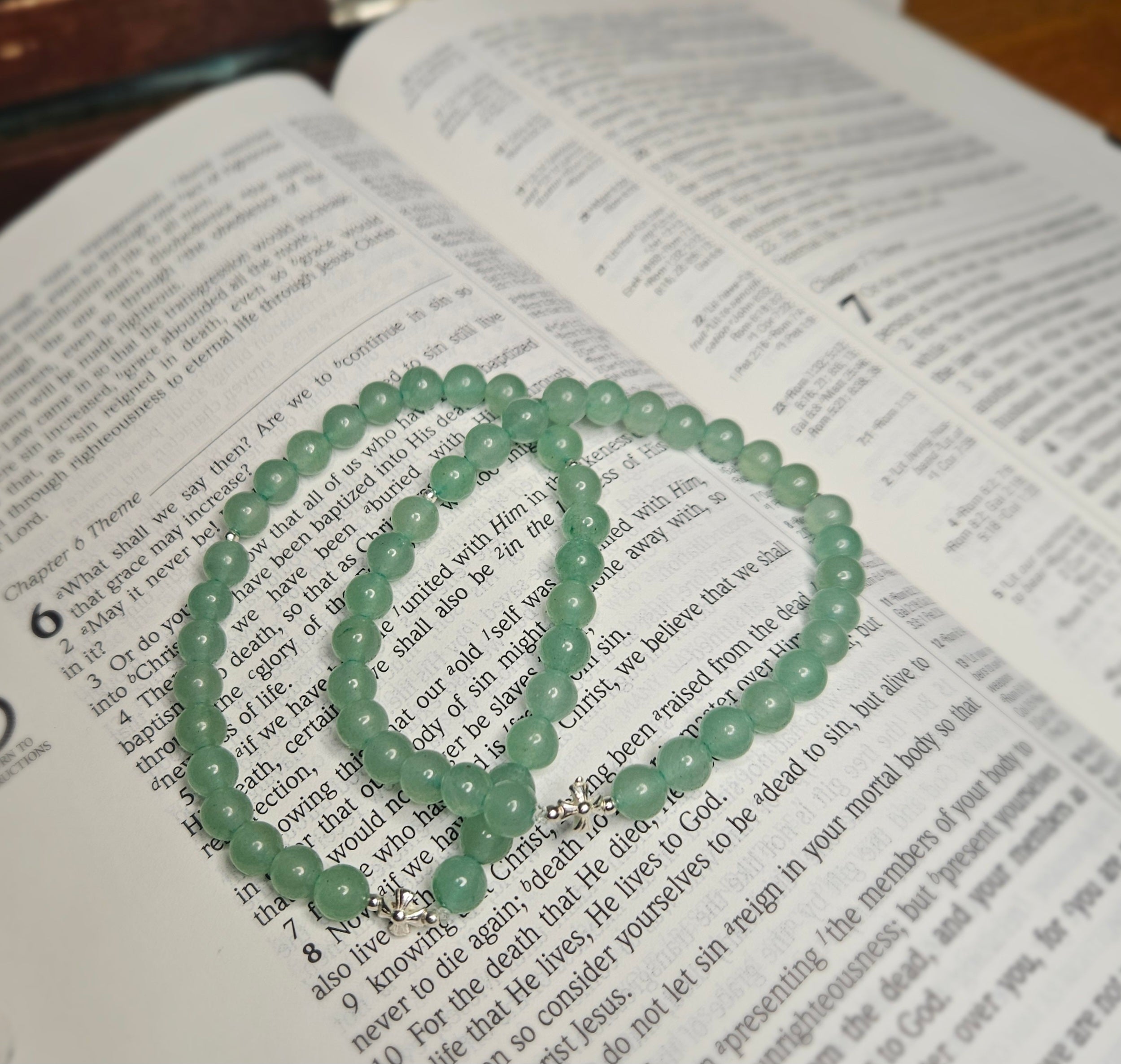 Green Aventurine prayer bracelet