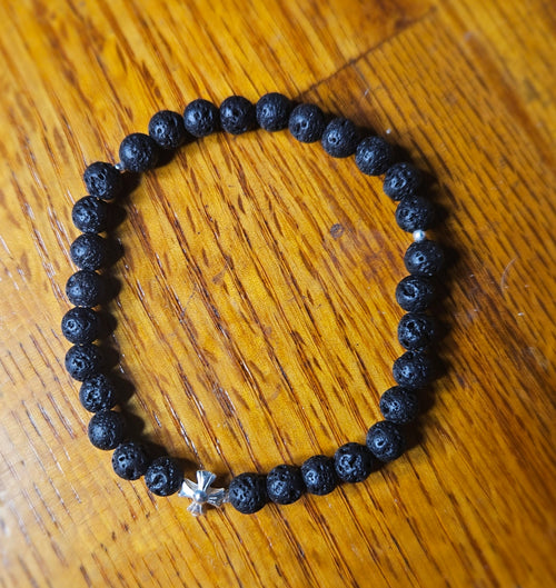 Black Lava Prayer Bracelets
